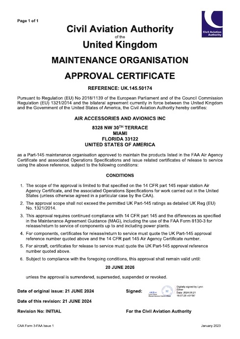 Civil Aviation Authority of the UK