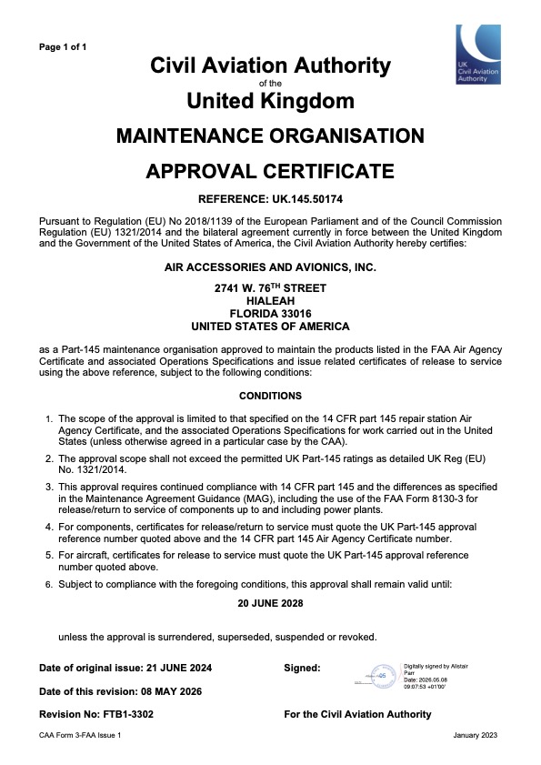 Civil Aviation Authority of the UK