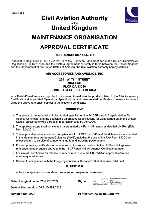 Civil Aviation Authority of the UK